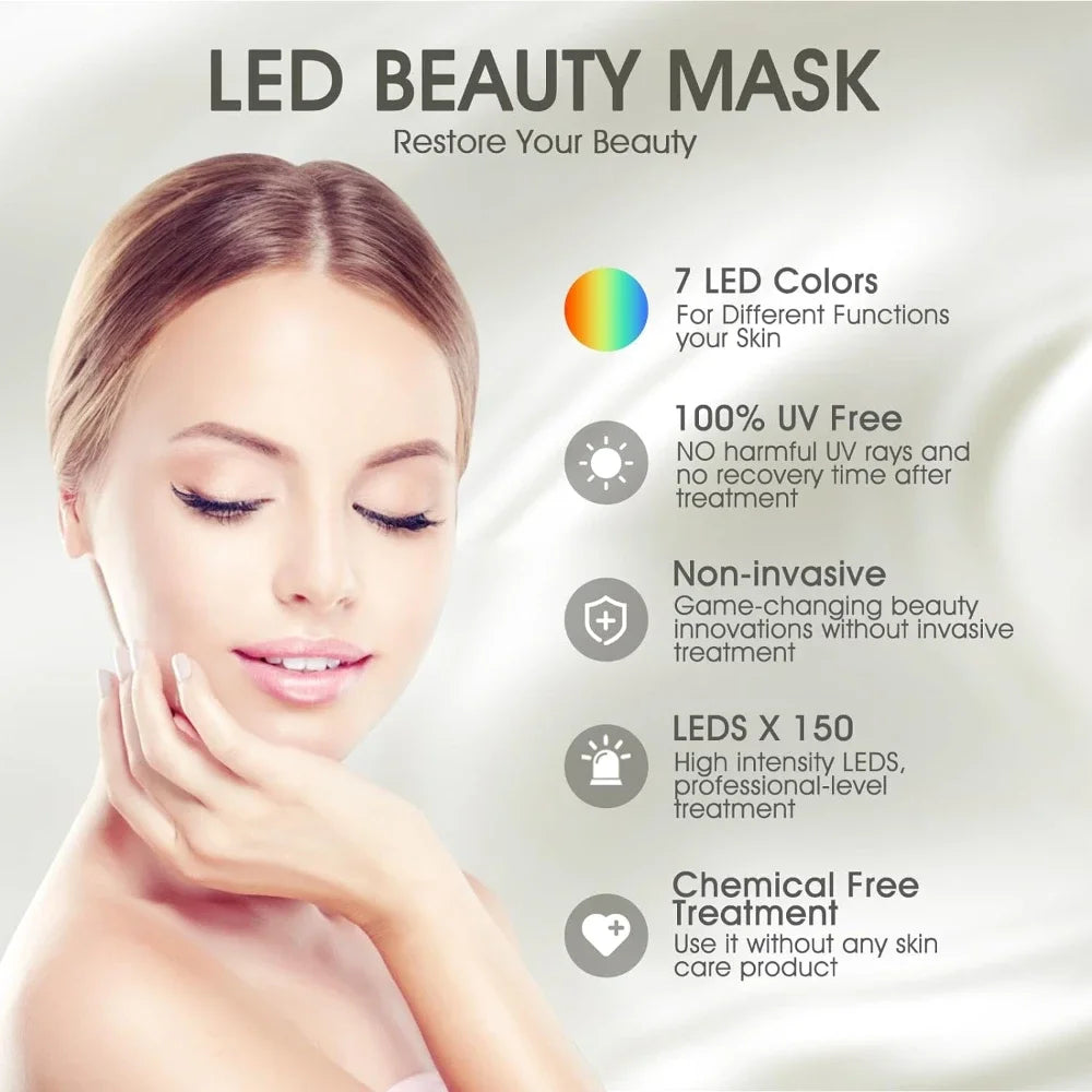 Light Therapy Face and Neck Mask